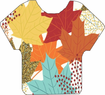 Speckled Leaves Pattern 12"